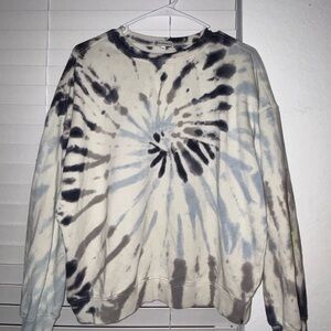 Peloton Tie-Dye Sweatshirt - Black and Gray